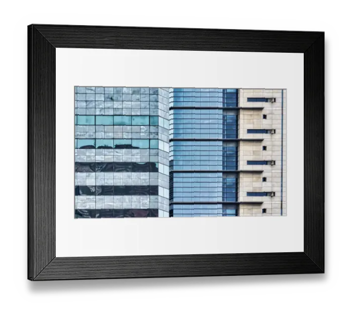 Framed Print : Two Tall Buildings Framed Print : Two Tall Buildings