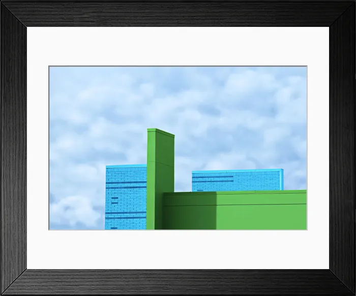 Framed Print : Pastel Architecture Framed Print : Pastel Architecture