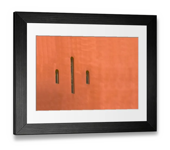 Framed Print : Orange Church Wall Framed Print : Orange Church Wall
