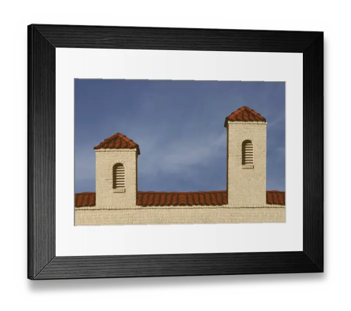 Framed Print : Terra-Cotta Tiled Towers Framed Print : Terra-Cotta Tiled Towers