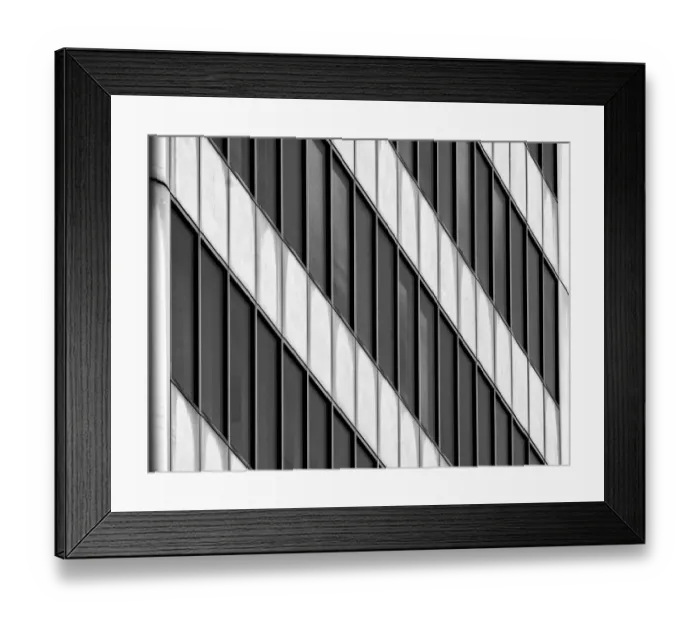Framed Print : Slanted Stripes Framed Print : Slanted Stripes
