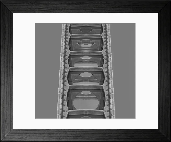 Framed Print : White Sky Ladder Framed Print : White Sky Ladder