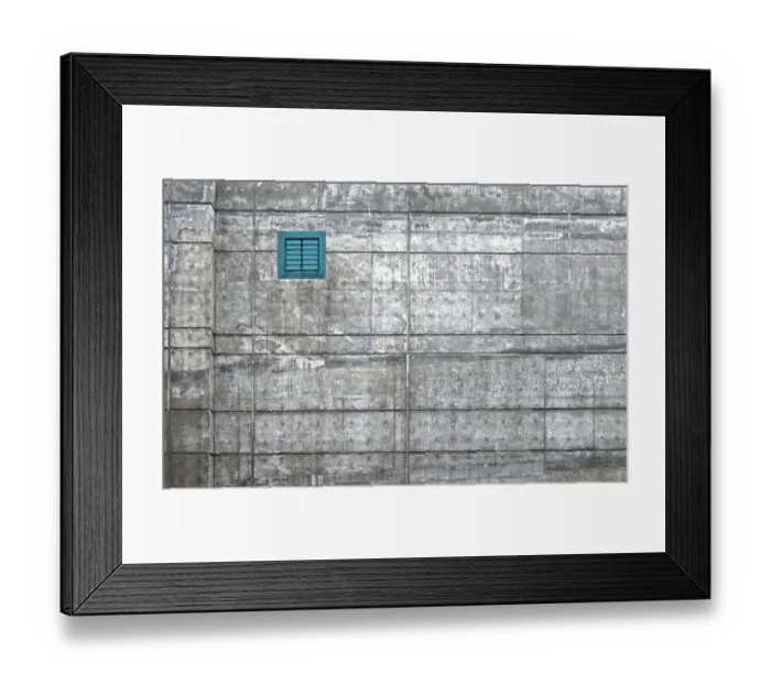 Framed Print : Blue Cement Vent Framed Print : Blue Cement Vent