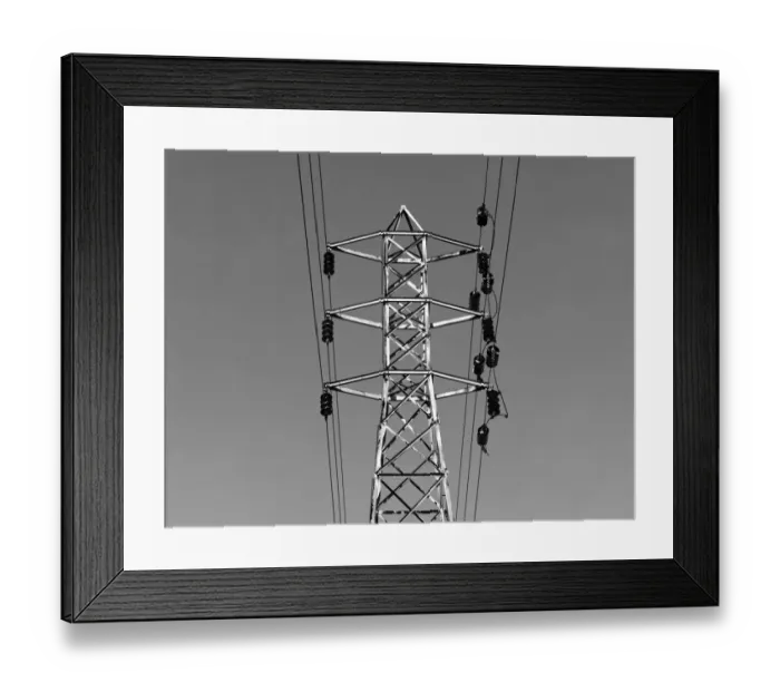 Framed Print : Gray Pylon
