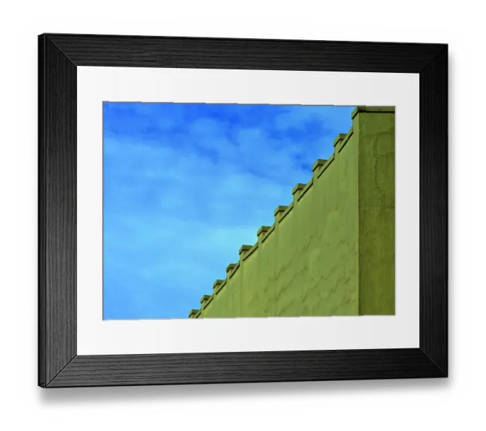 Framed Print : Green Weathered Wall Framed Print : Green Weathered Wall