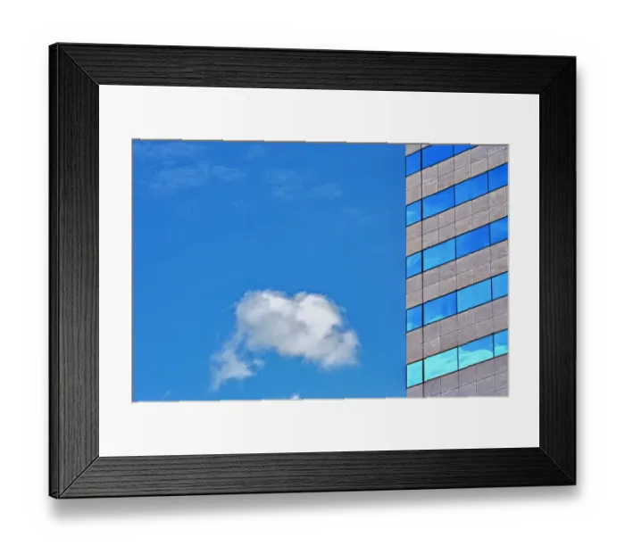 Framed Print : Bank and Cloud Framed Print : Bank and Cloud