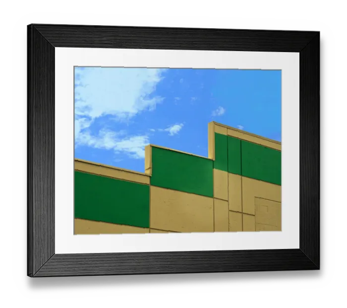 Framed Print : Three Green Rectangles Framed Print : Three Green Rectangles
