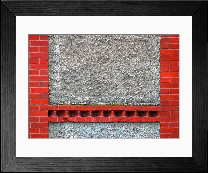 Framed Print : Brick Decor