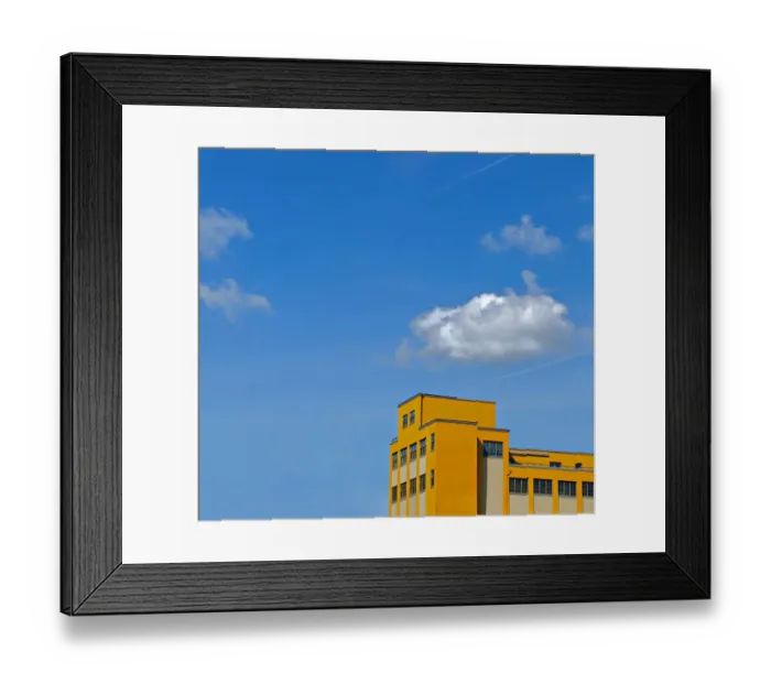 Framed Print : Orange Building Framed Print : Orange Building
