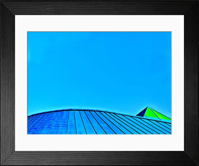 Framed Print : Blue Metal Roof Framed Print : Blue Metal Roof