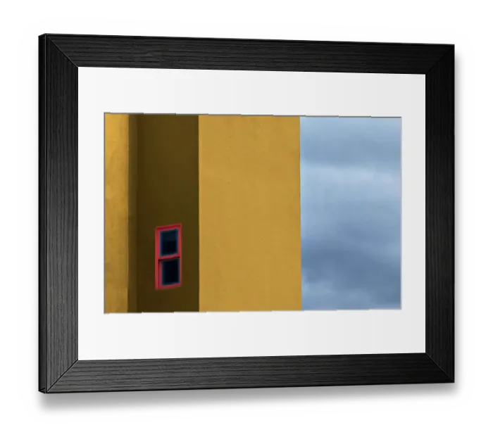 Framed Print : Red Window
