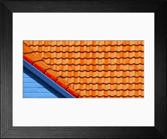 Framed Print : Terra-cotta Tiles Framed Print : Terra-cotta Tiles