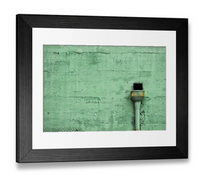 Framed Print : Old Green Wall Framed Print : Old Green Wall
