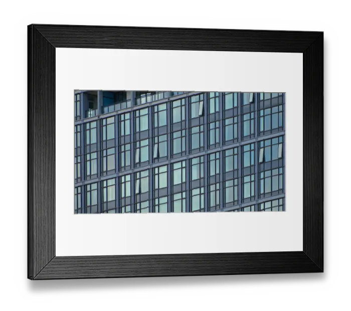 Framed Print : Blue Building Framed Print : Blue Building