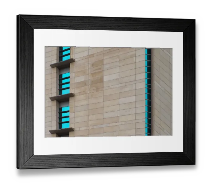 Framed Print : Green Glass Line Framed Print : Green Glass Line