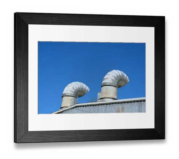 Framed Print : Vents and Sky Framed Print : Vents and Sky