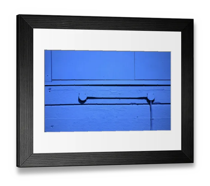 Framed Print : Blue Wall. A color photograph of the wall to the concrete wall to a commercial Framed Print : Blue Wall. A color photograph of the wall to the concrete wall to a commercial