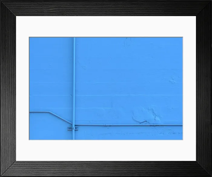 Framed Print : Light Blue Wall