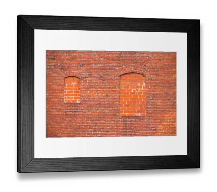 Framed Print : Two Brick Windows Framed Print : Two Brick Windows