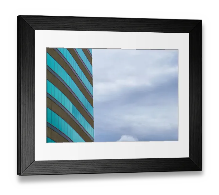 Framed Print : Sky Blue Building Framed Print : Sky Blue Building