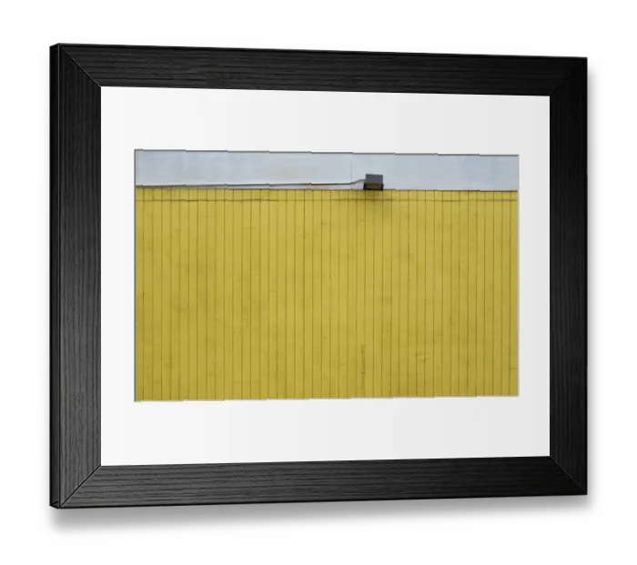 Framed Print : Wooden Yellow Wall Framed Print : Wooden Yellow Wall