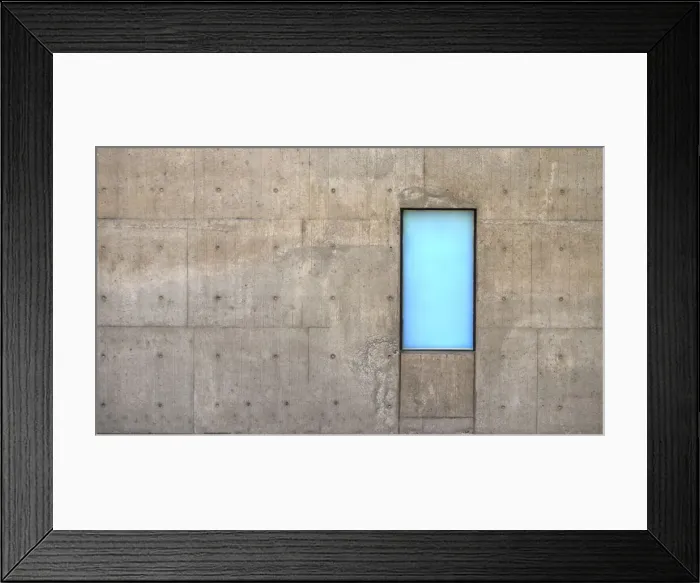 Framed Print : Concrete Wall and Window Framed Print : Concrete Wall and Window