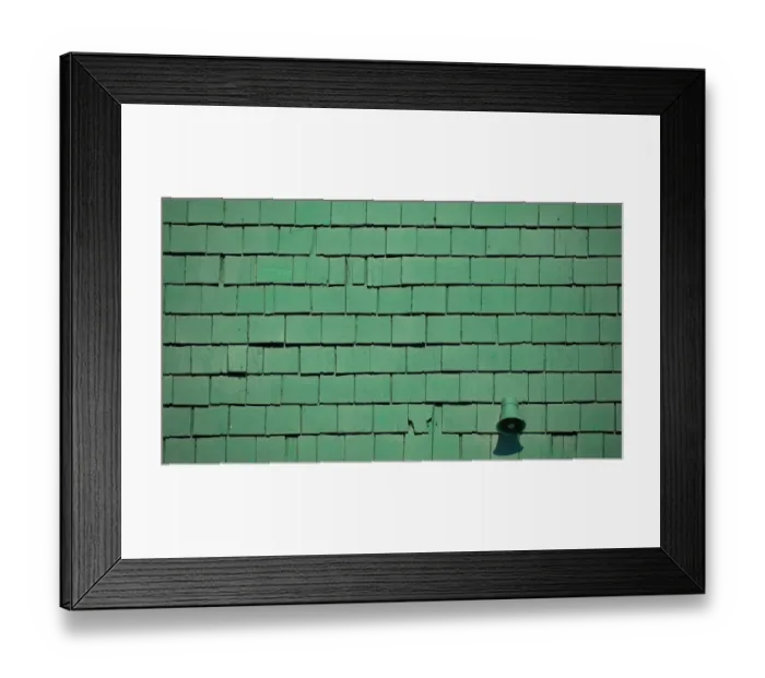 Framed Print : Green Shingles