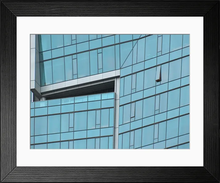 Framed Print : Green Glass Tower Framed Print : Green Glass Tower