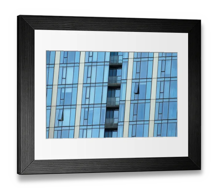 Framed Print : Blue Glass Tower Framed Print : Blue Glass Tower