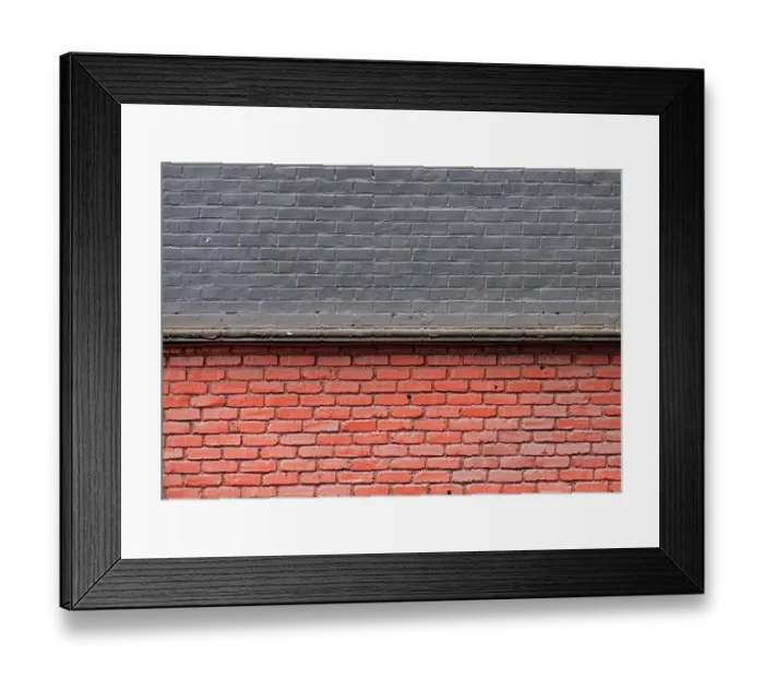 Framed Print : Brick and Black Framed Print : Brick and Black