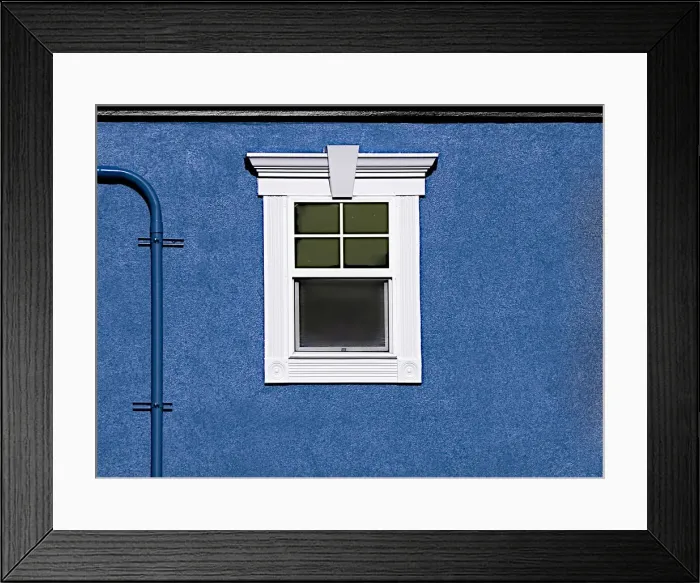 Framed Print : Blue Building Framed Print : Blue Building