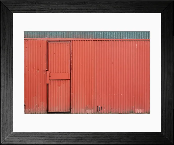 Framed Print : Red Metal Door Framed Print : Red Metal Door