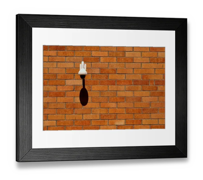 Framed Print : Brick Shadow Framed Print : Brick Shadow