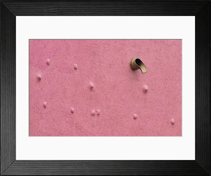 Framed Print : Pink Bumpy Wall Framed Print : Pink Bumpy Wall