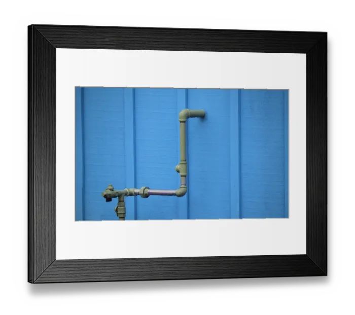 Framed Print : Pipe and Wall Framed Print : Pipe and Wall
