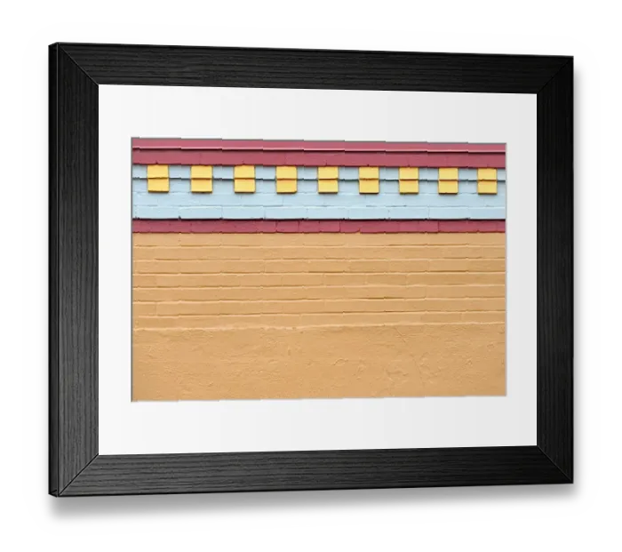 Framed Print : Crayon Colored Roof Framed Print : Crayon Colored Roof