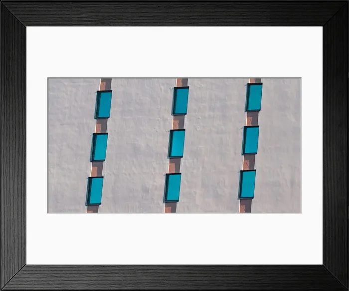 Framed Print : Sky Blue Rectangles Framed Print : Sky Blue Rectangles