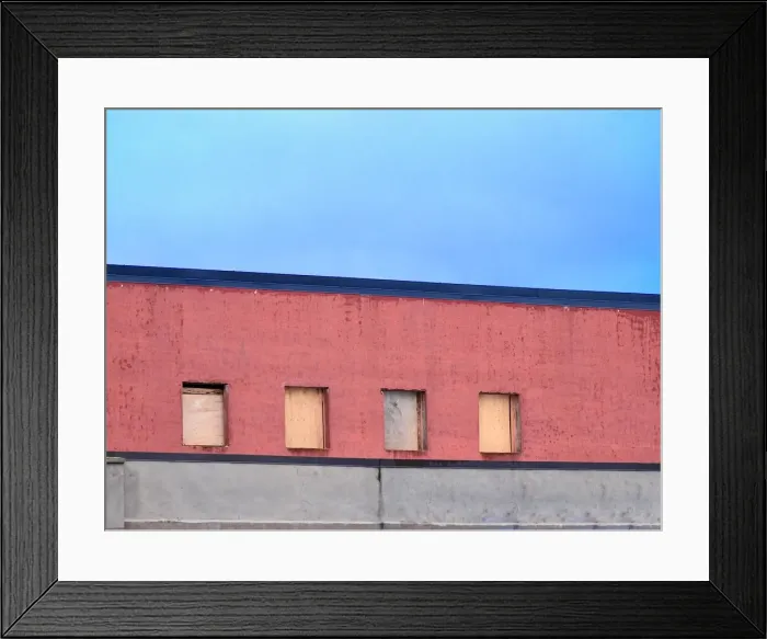 Framed Print : Rooftop Rectangles Framed Print : Rooftop Rectangles