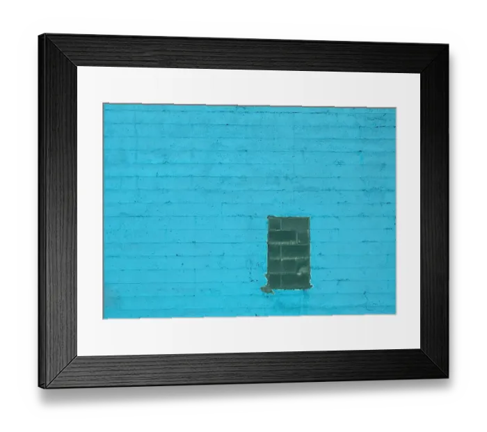 Framed Print : Aquamarine Colored Concrete Framed Print : Aquamarine Colored Concrete