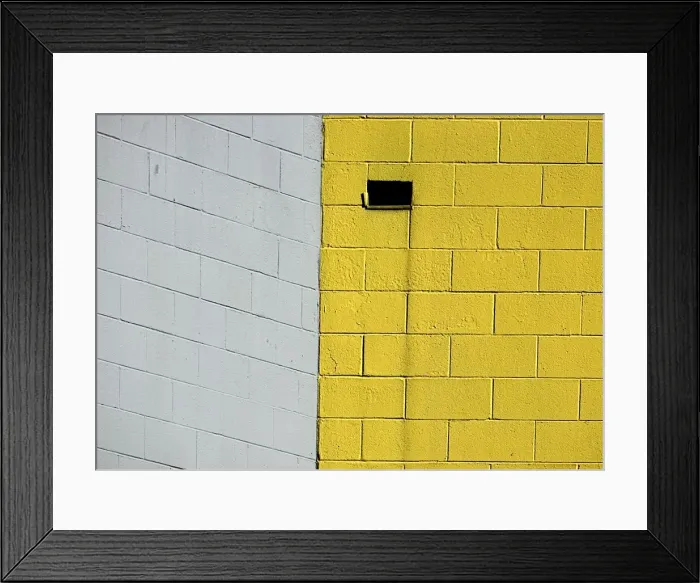 Framed Print : Yellow Corner Framed Print : Yellow Corner