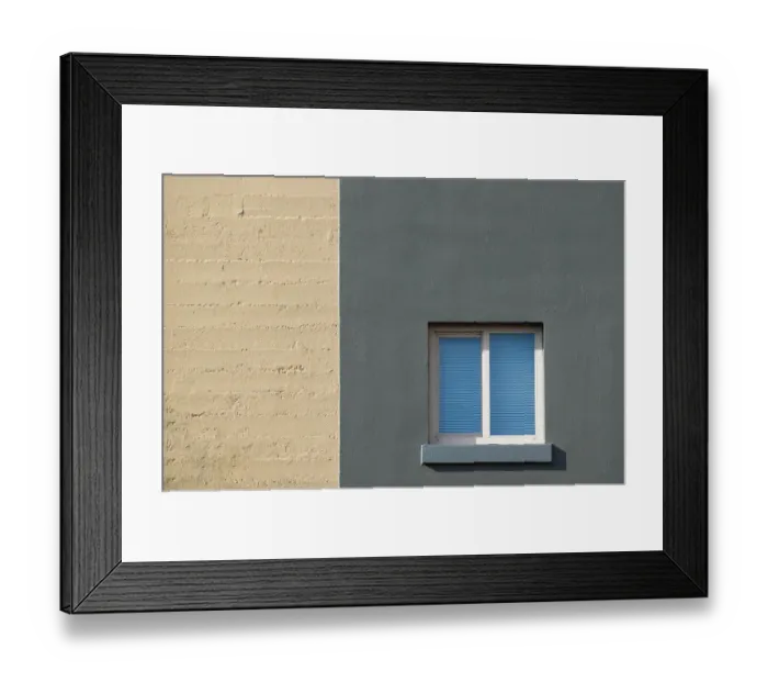 Framed Print : Blue Windowpane Framed Print : Blue Windowpane