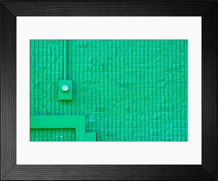 Framed Print : Green Wall Gadgets Framed Print : Green Wall Gadgets