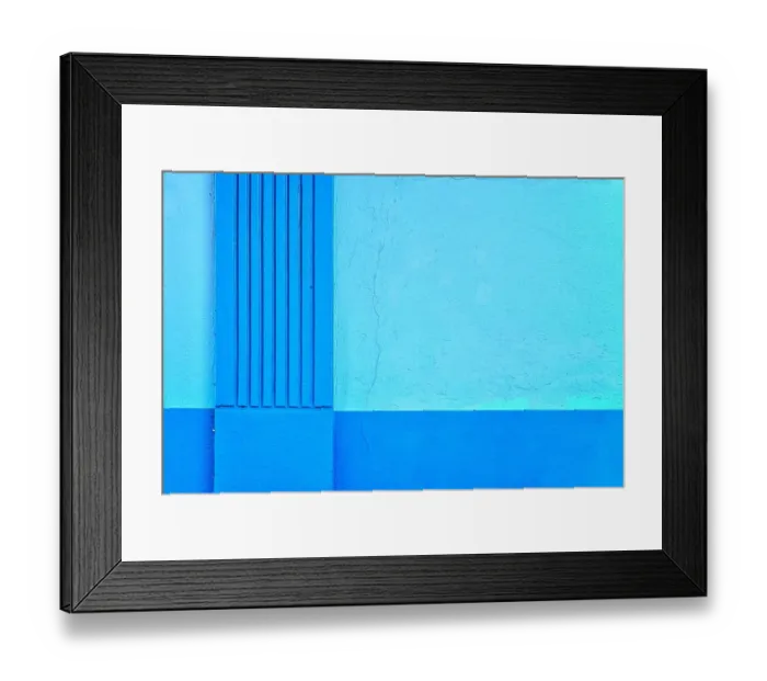 Framed Print : Hard Blue Visions Framed Print : Hard Blue Visions