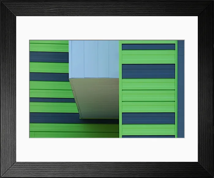 Framed Print : Green Angles