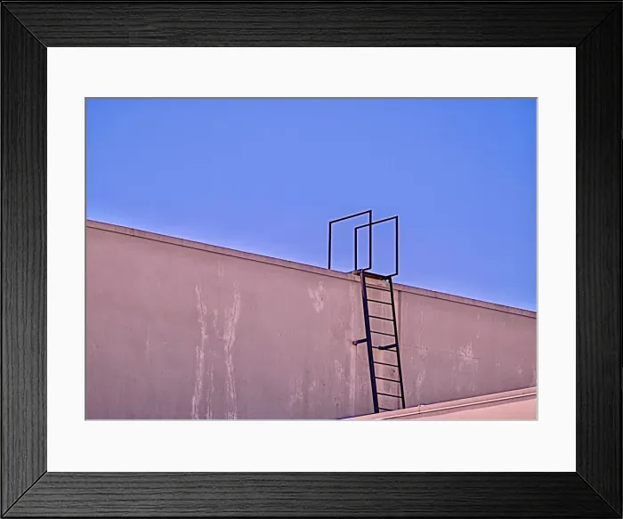 Framed Print : Pink Ladder Framed Print : Pink Ladder