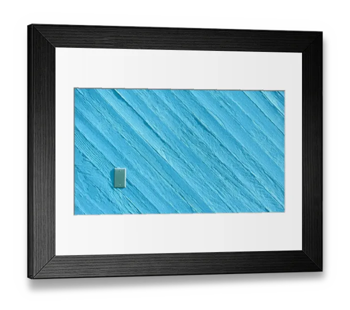 Framed Print : Light Blue Wooden Wall Framed Print : Light Blue Wooden Wall