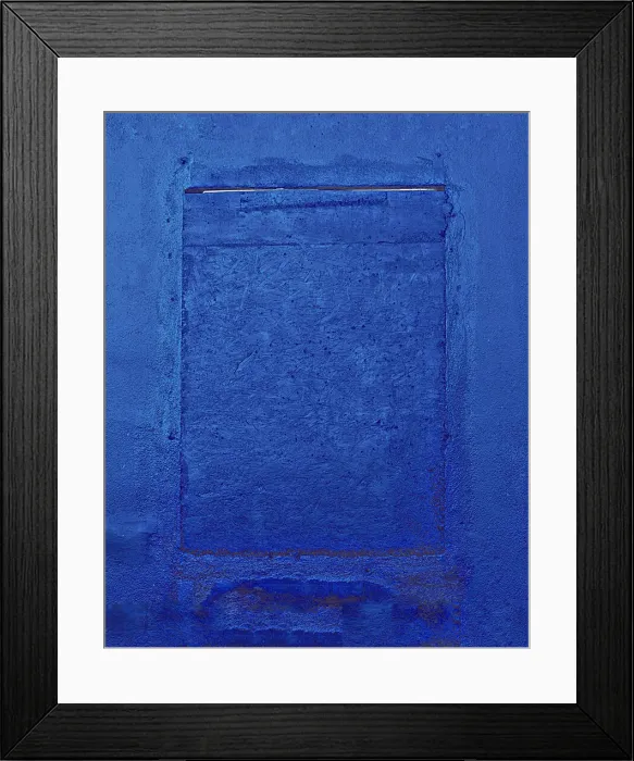 Framed Print : Blue Cement Square Framed Print : Blue Cement Square