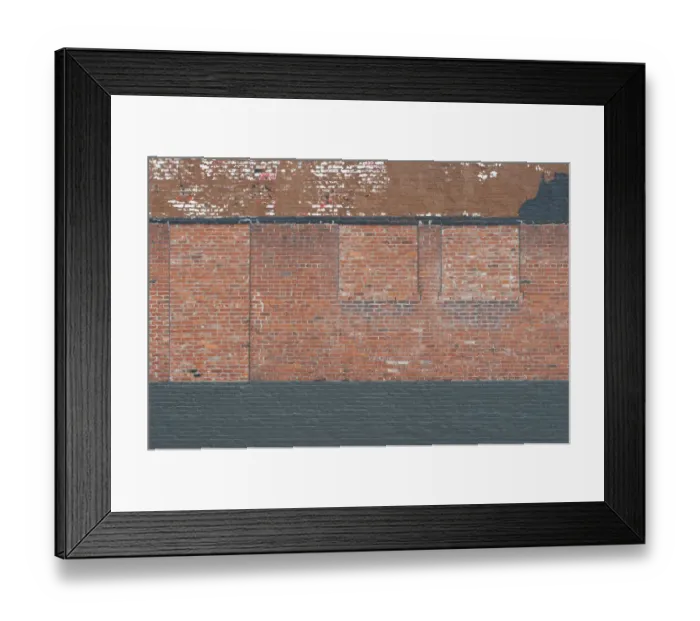 Framed Print : Brick Geometry