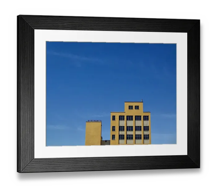 Framed Print : Yellow Building