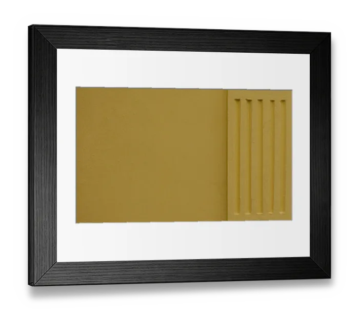 Framed Print : Sharp Yellow Shapes Framed Print : Sharp Yellow Shapes